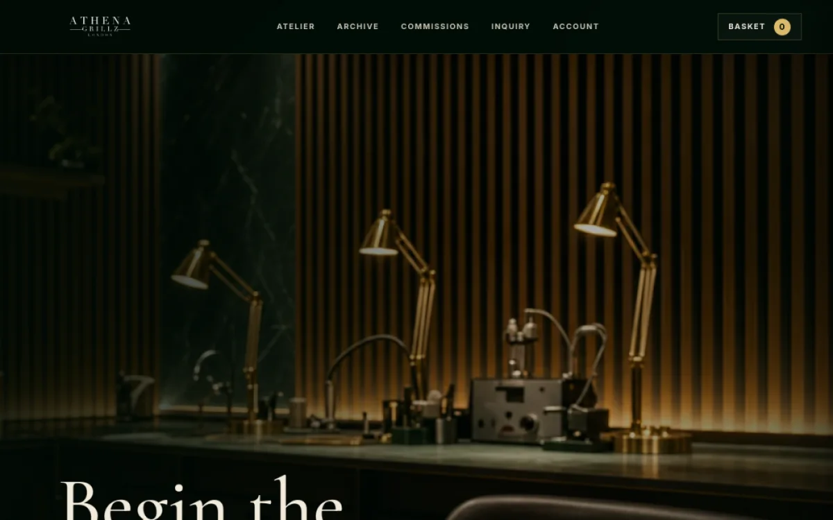 Athena Grillz website preview